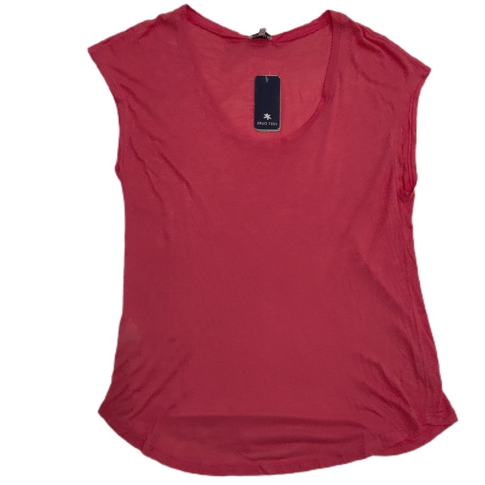 NWT Splendid Women's Sleeveless Pink Tee Tank Top Size S 100% Modal $70 K180
